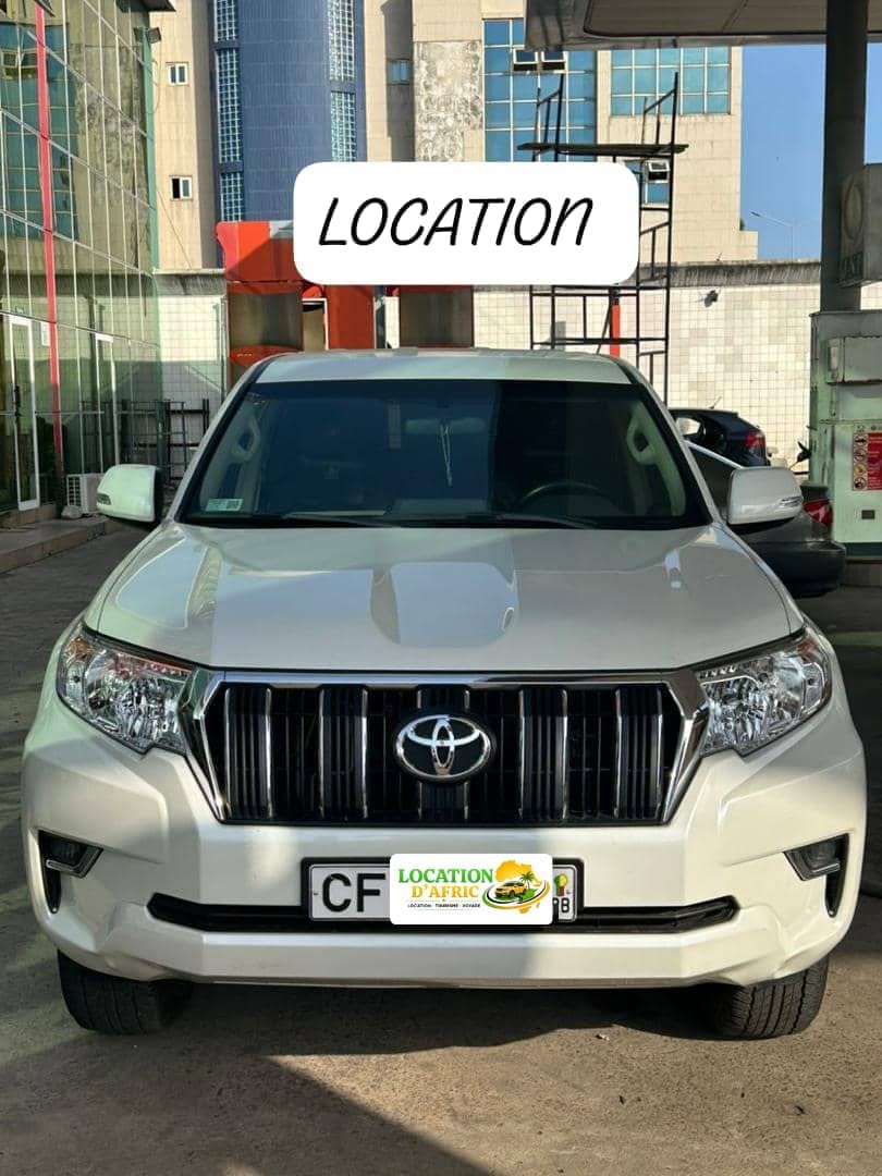Toyota Land Cruiser Prado Blanc — Location D'Afric